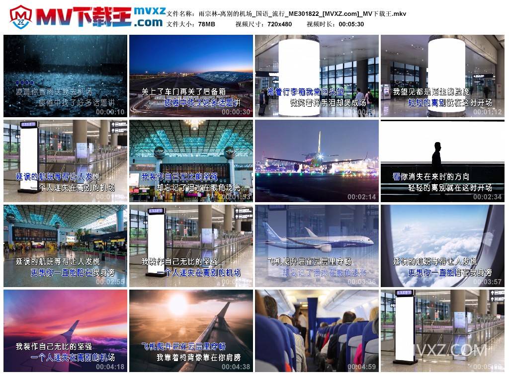 雨宗林-离别的机场_国语_流行_ME301822